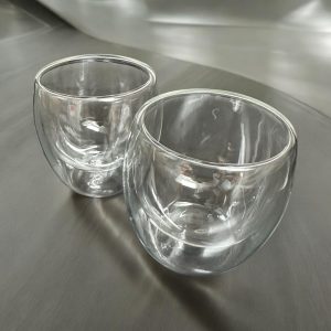 FILOZA Espresso- & Mokkagläser – 2er Set  Doppelwandige Thermogläser aus Glas, 80 ml